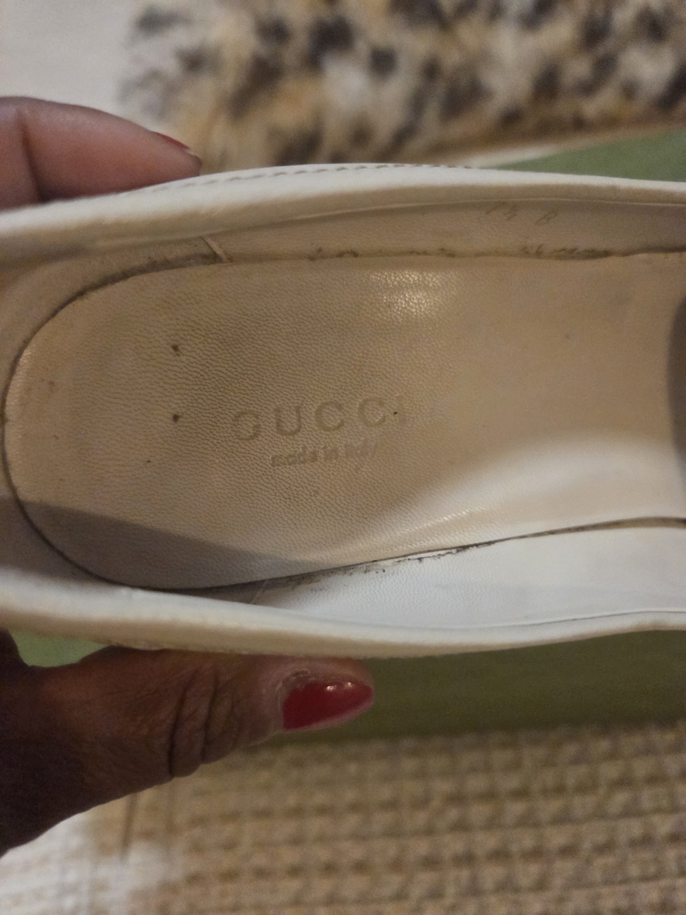 Gucci Beige GG Canvas Platform Sneakers with Cream Sole - Picture 3 of 5